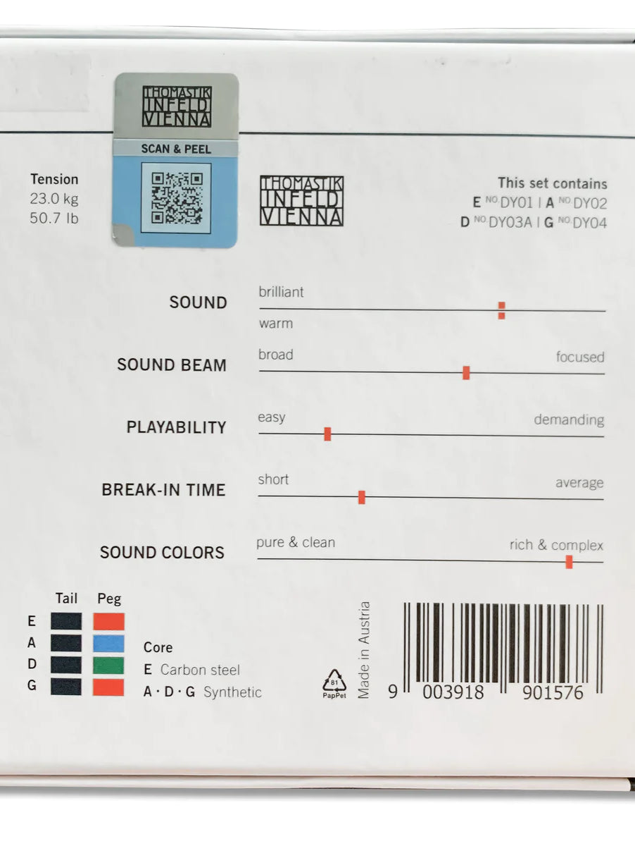 Thomastik-Infeld Dynamo Violin String Set DY100